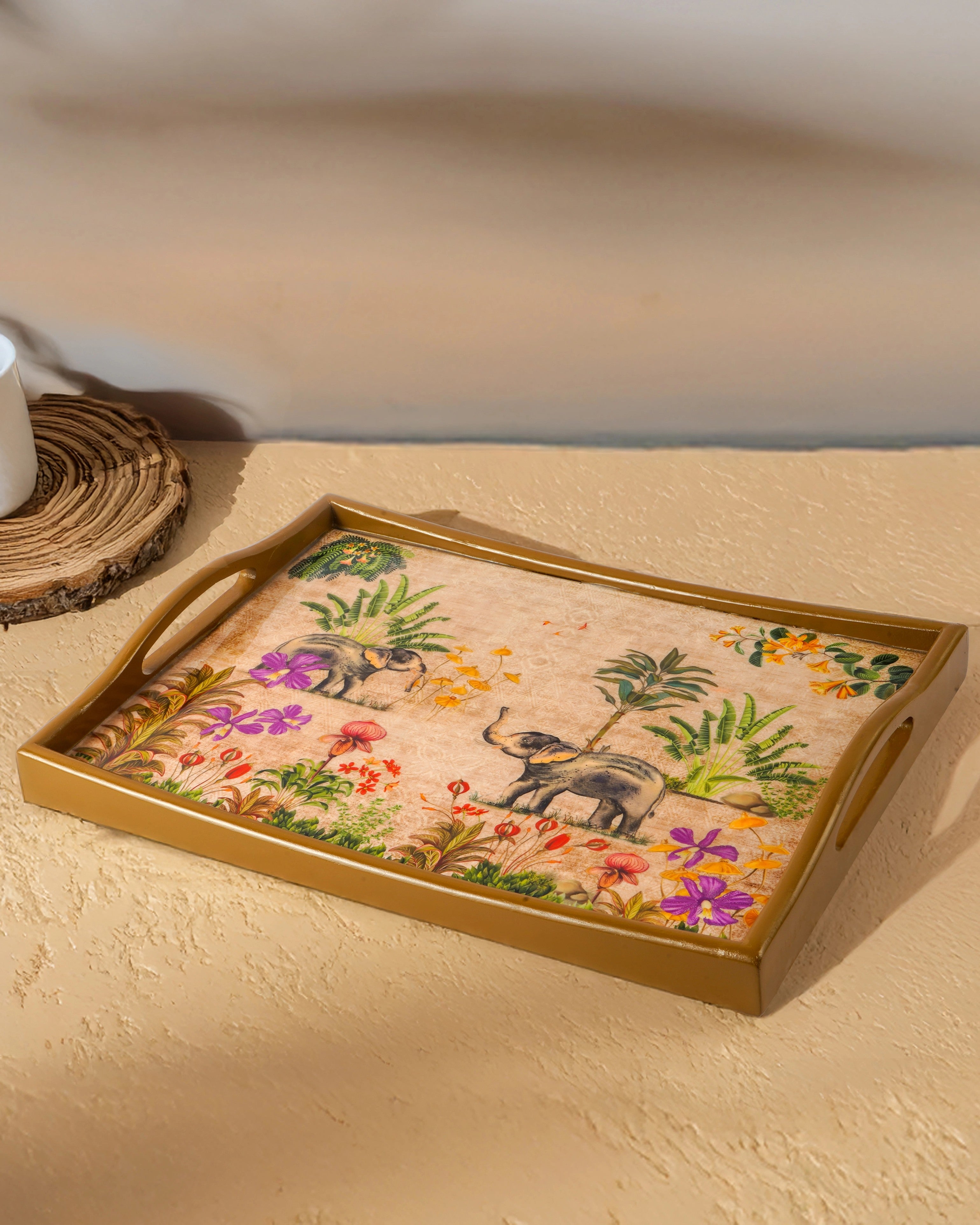 Elephant Tropical Tray-Extra Large
