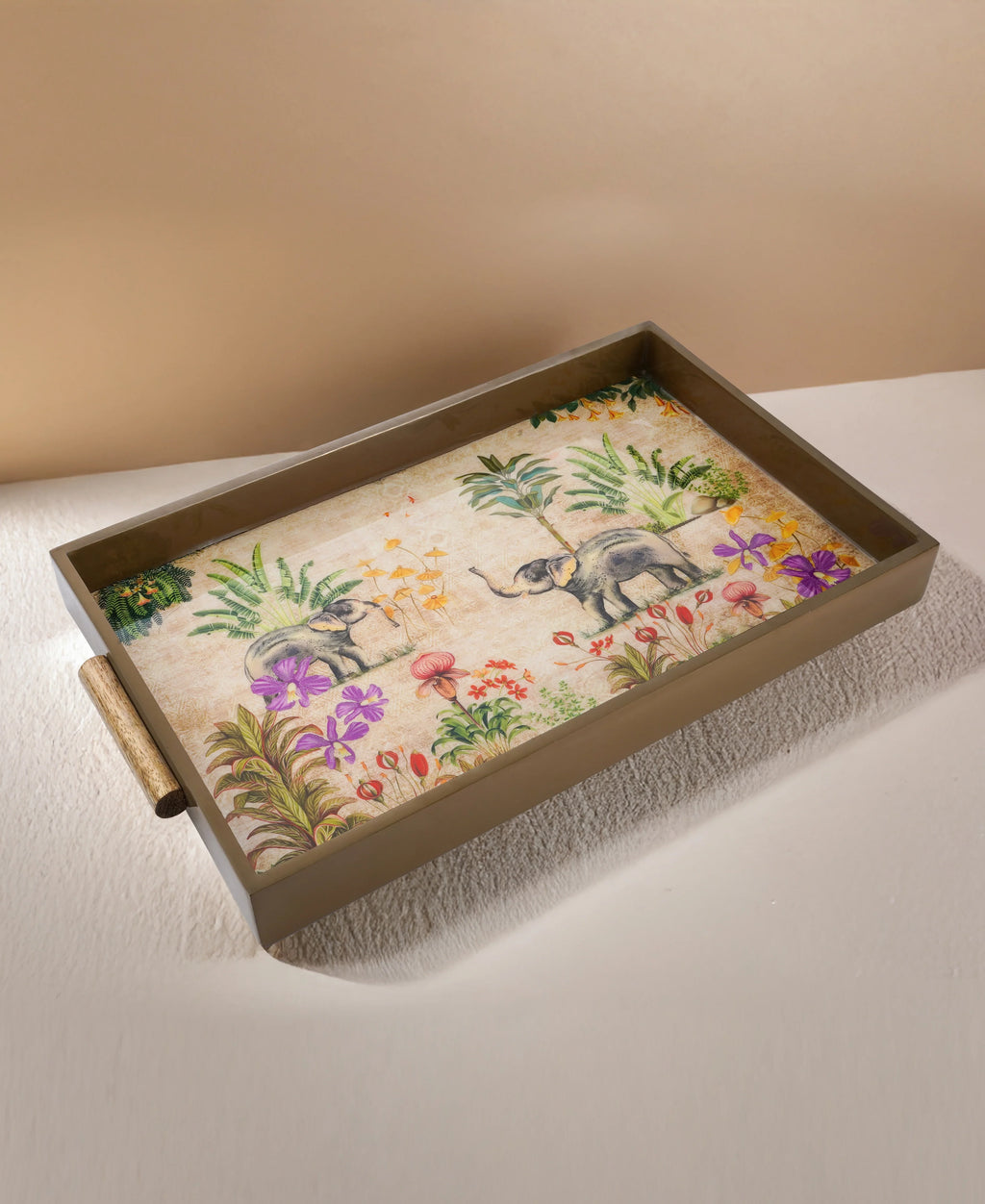 Elephant Tropical Garden Tray- Medium