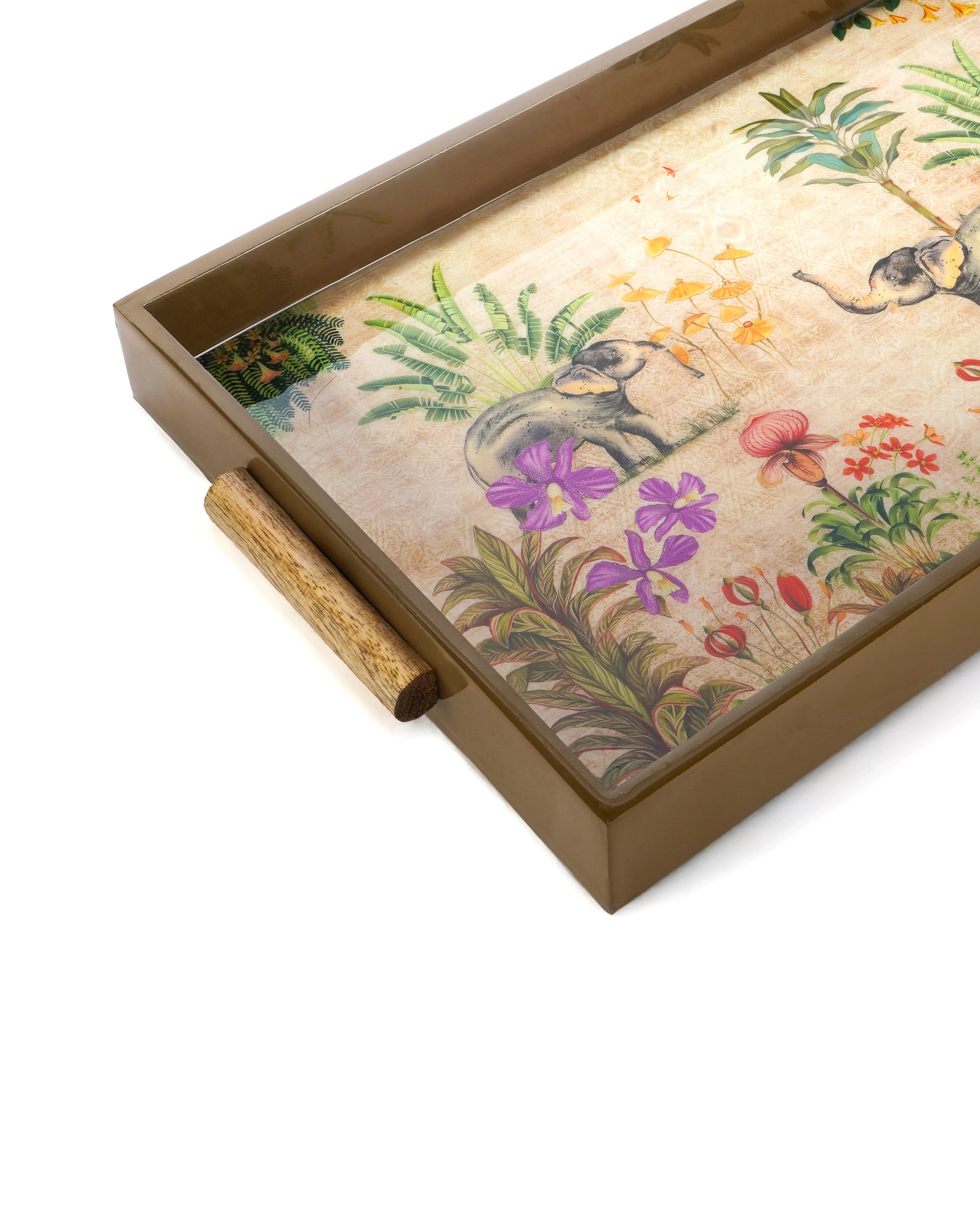Elephant Tropical Tray- Medium