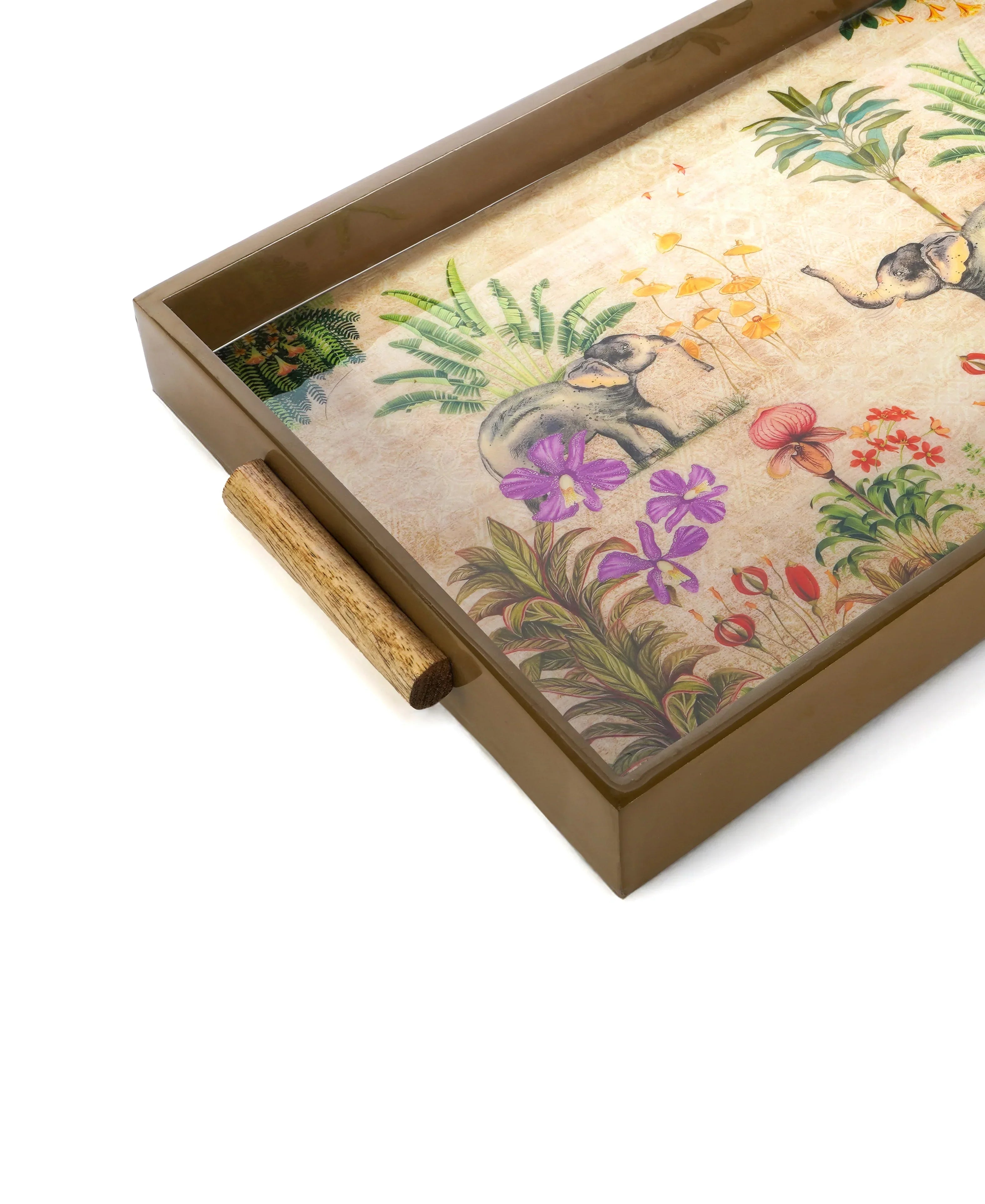 Elephant Tropical Tray- Medium