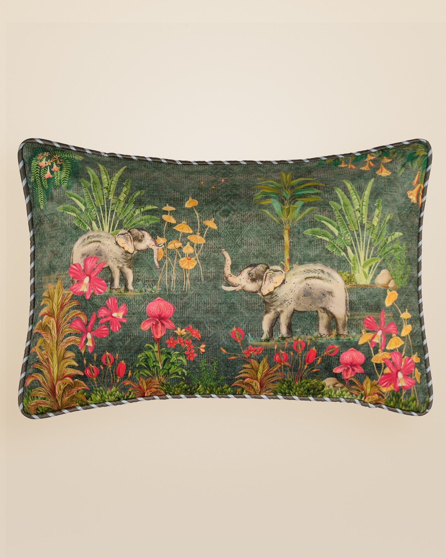 Tropical elephant Cushion slim