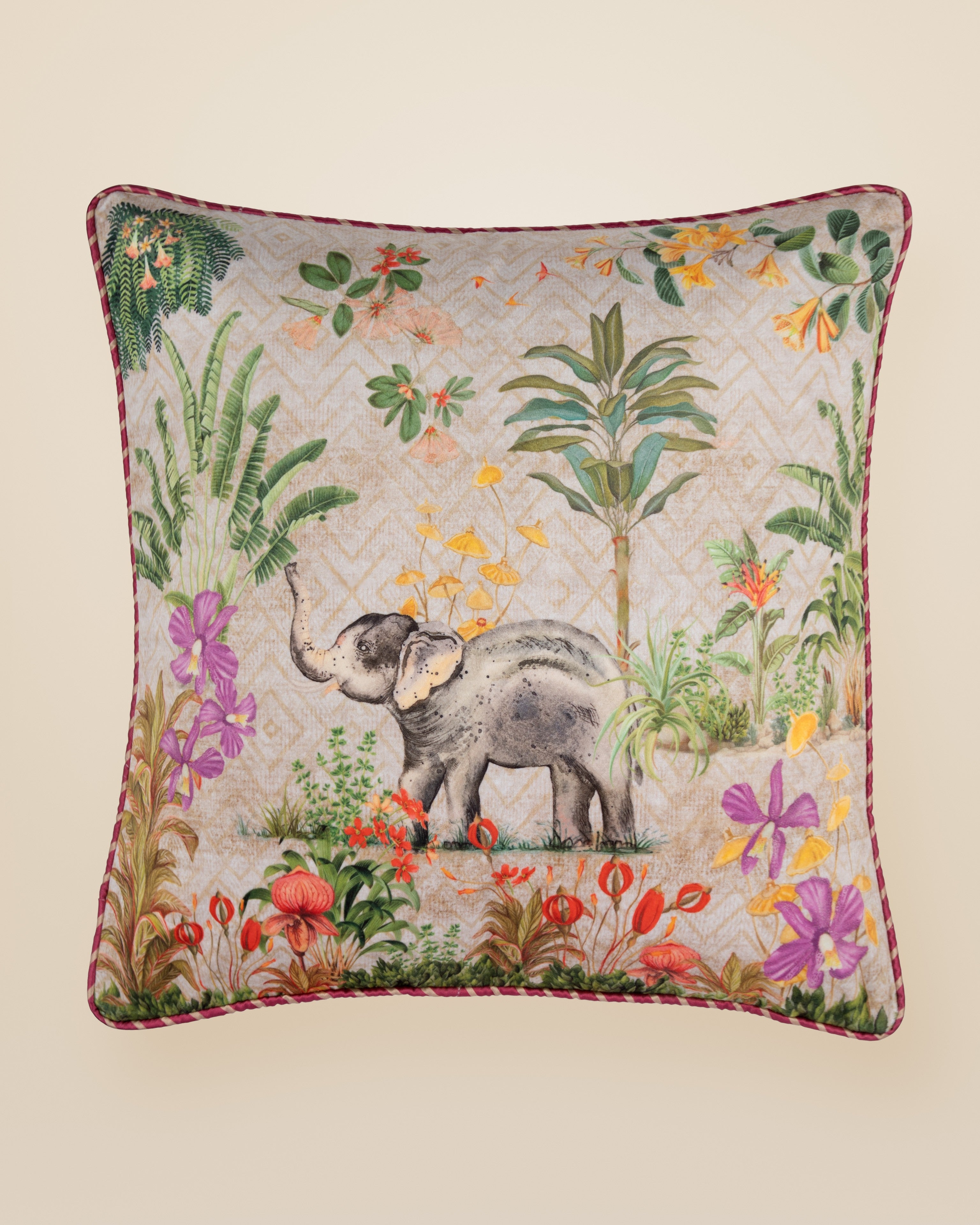 Elephant Square Cushion