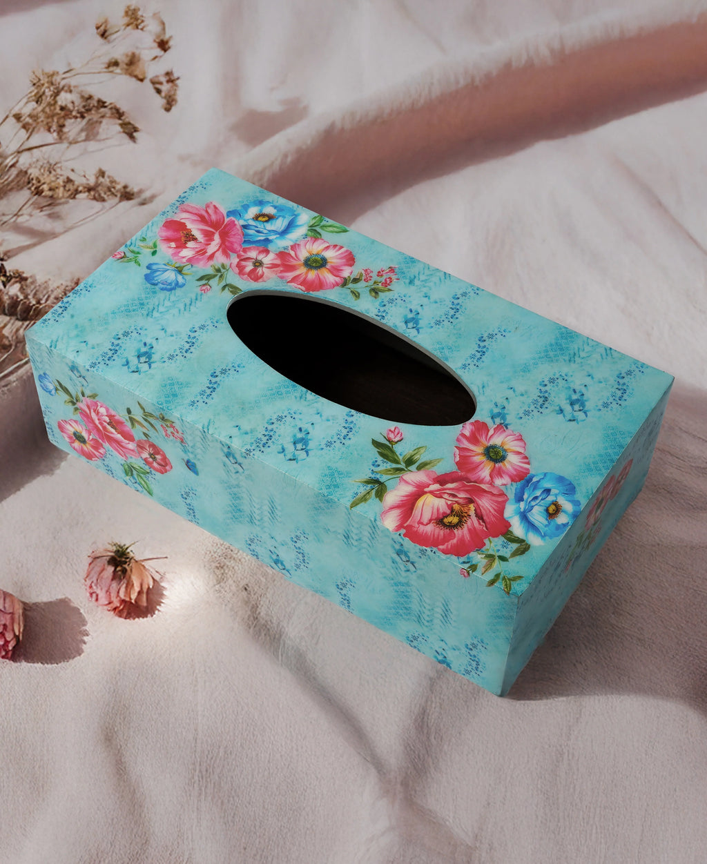 Poppy Bloom Tissue Box