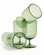 Fern Green Bistro U Glass — Set of 4