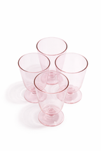 Rose Petal Bistro U Glass — Set of 4