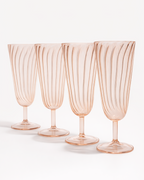 Blush Flute Champagne Glass — Set of 4