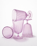Wisteria Ribbed Goblet — Set of 4