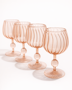 AMBER GOBLET Set Of 4