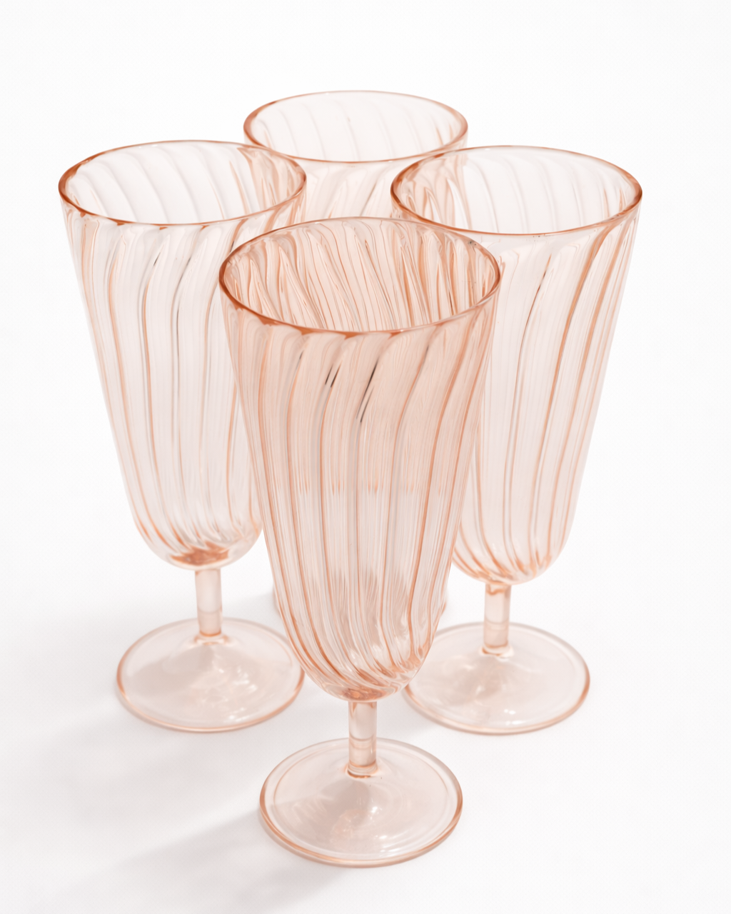 Blush Flute Champagne Glass — Set of 4