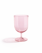 Rose Petal Bistro U Glass — Set of 4