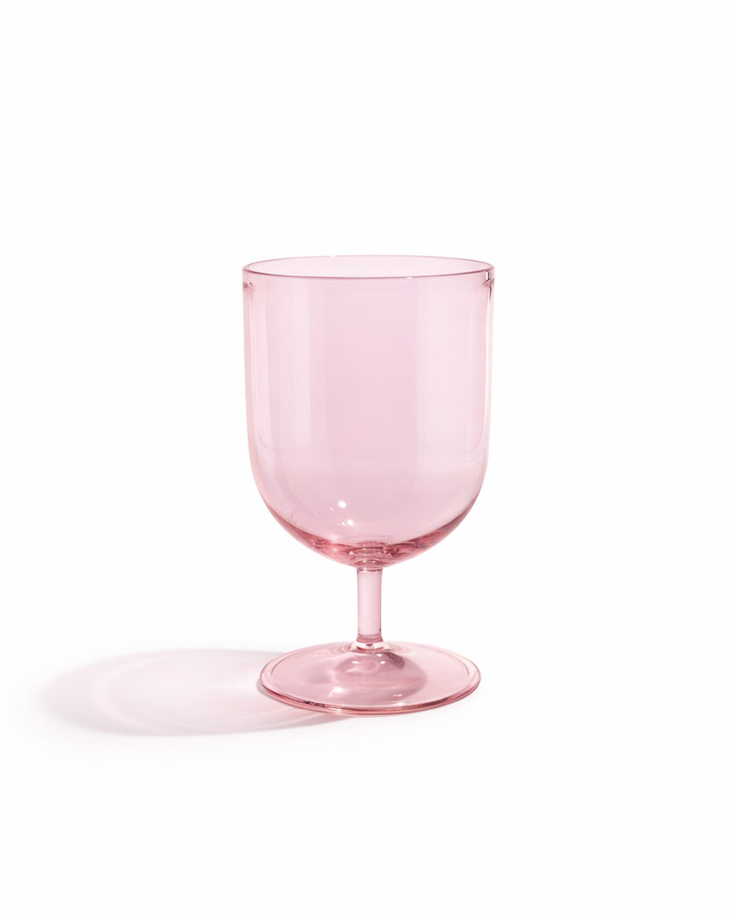 Rose Petal Bistro U Glass — Set of 4