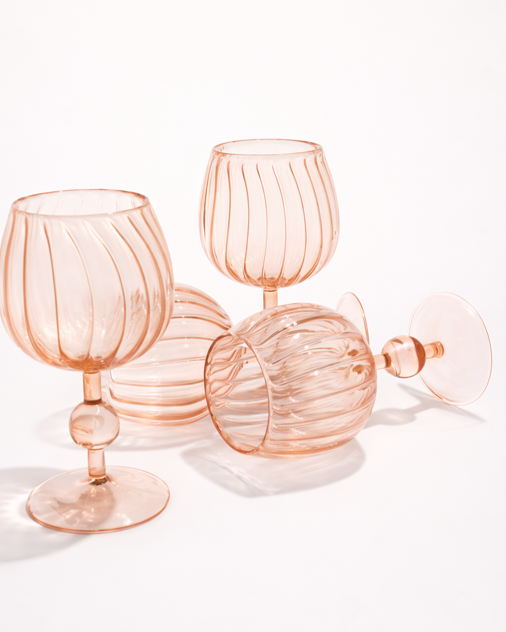AMBER GOBLET Set Of 4