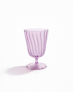 Wisteria Ribbed Goblet — Set of 4