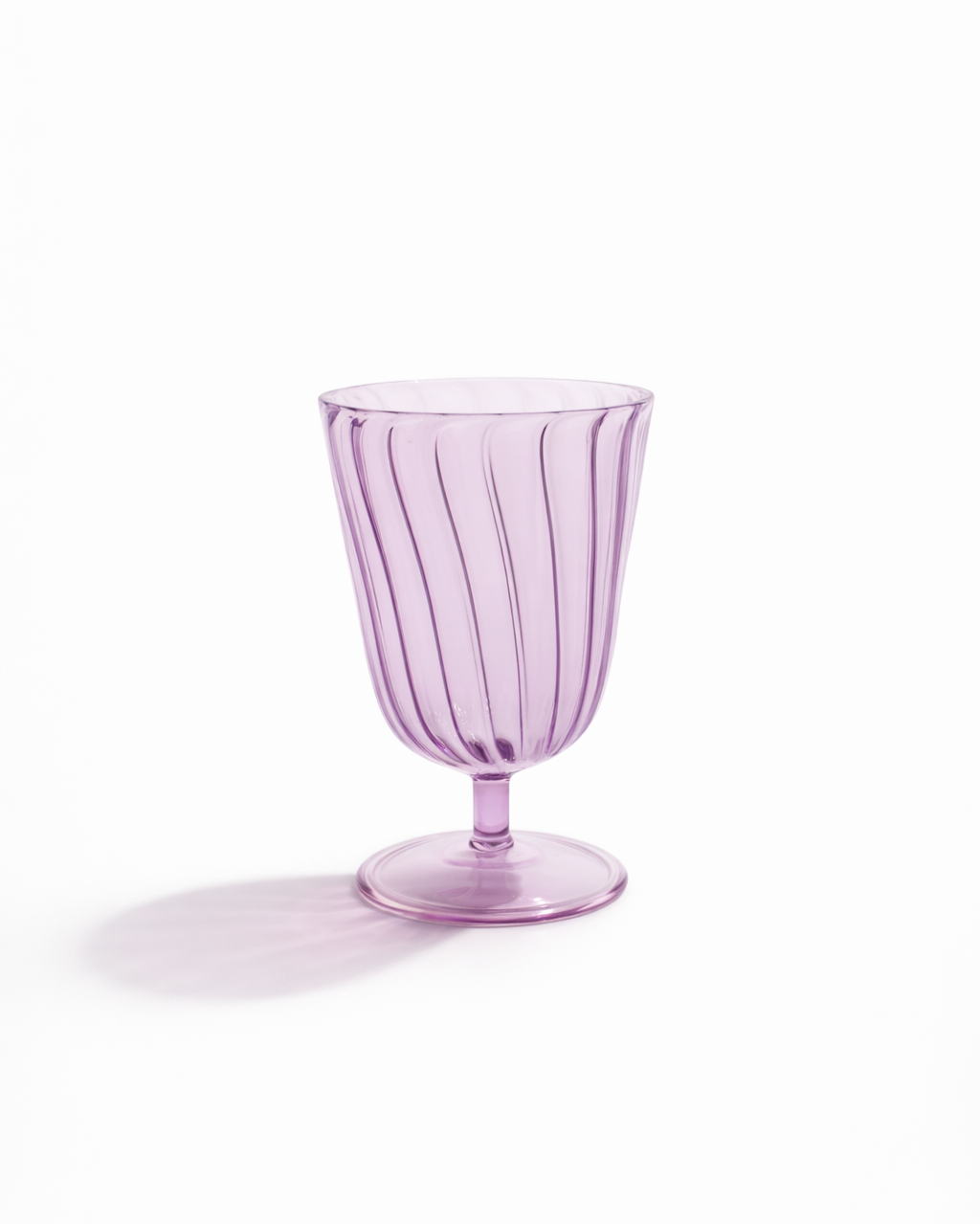 Wisteria Ribbed Goblet — Set of 4