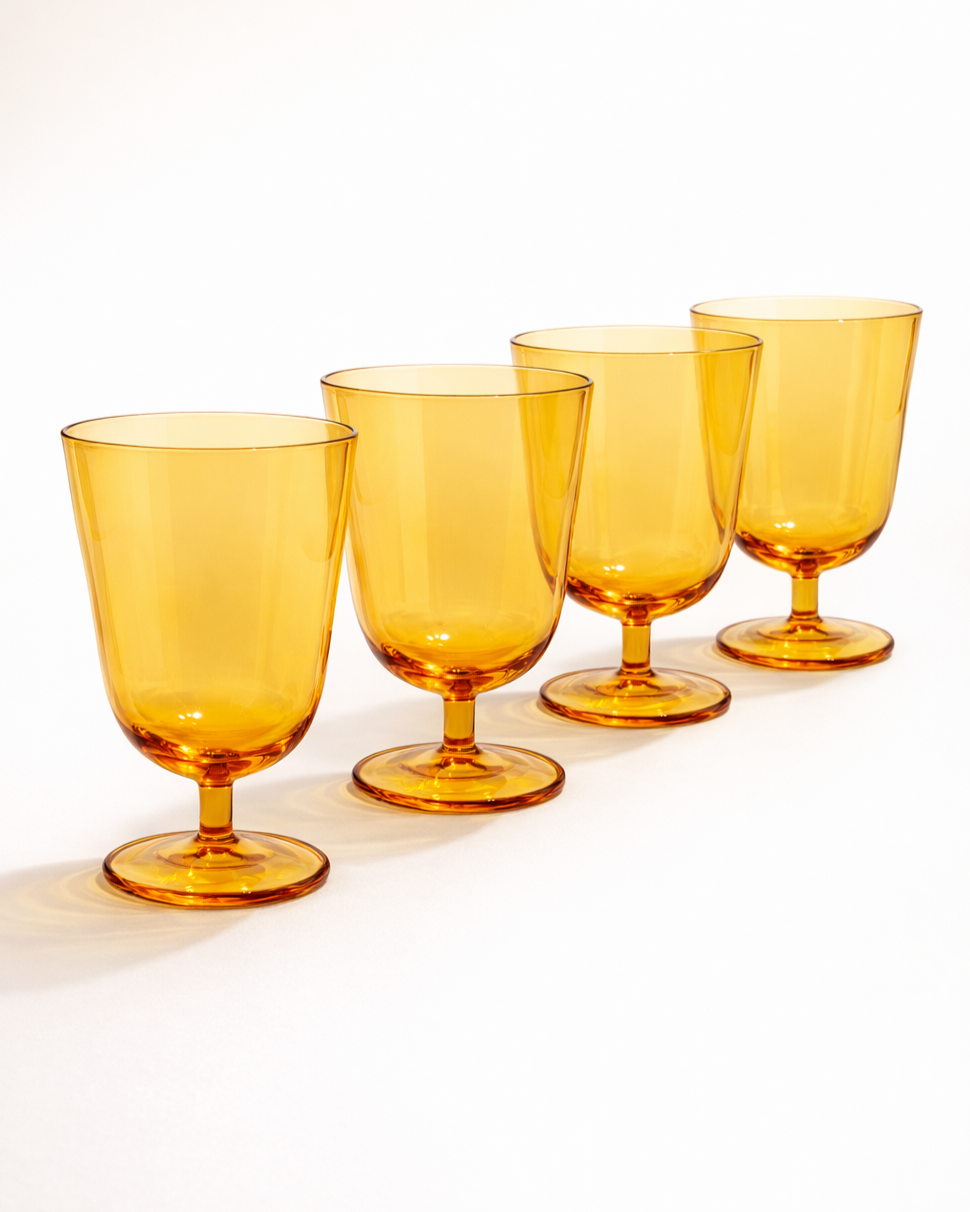Marigold Bistro Glass — Set of 4