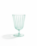 Glacé Mint Ribbed Goblet — Set of 4