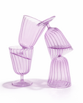 Wisteria Ribbed Goblet — Set of 4