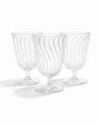 Crystal Clear Ribbed Goblet — Set of 4