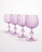 PURPEL GOBLET Set Of 4
